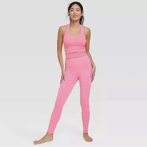 Pink XL All in Motion Ribbed Seamless Leggings